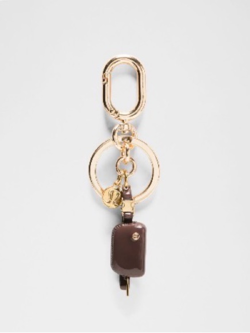 Lululemon Everywhere Belt Bag Charm Keychain NWT Color Good night Plum/Gold
